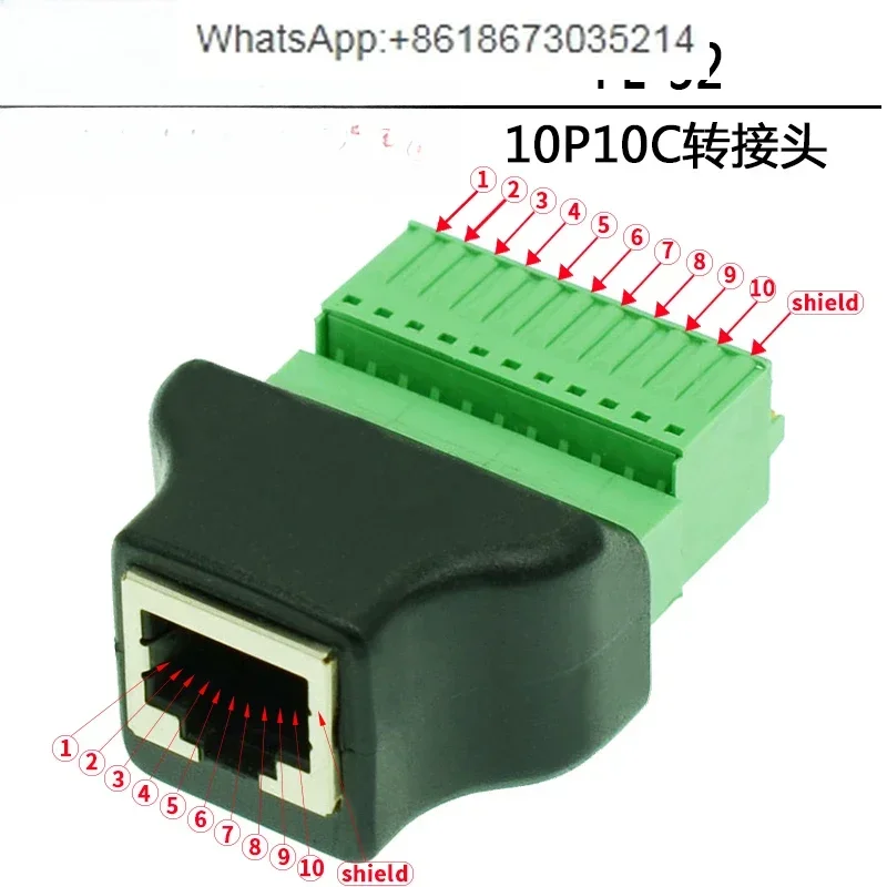 Разъем адаптера RJ45 RJ48 RJ50 10P10C NI9949 RJ50 для винта