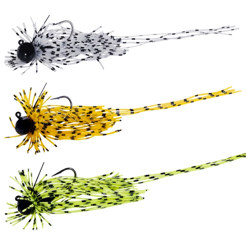 1pc Rubber Jig, Skirt Jig With Lead Head Hook For Trout Perch Bass, Fishing Accessory