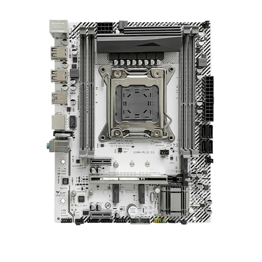 X99 Main Board CPU Set White ARGB Shenguang Synchronization 2011 Needle V3V4 Game Multi-Open