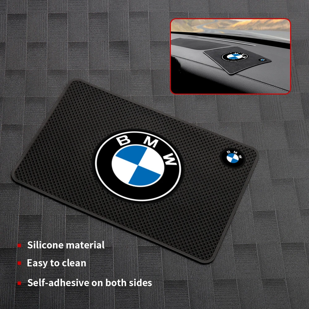 1/2PCS Car Dashboard Sticky Anti-Slip Mat Phone Non-Slip Pad For BMW 1 3 5 7 Series M Performance F16 F30 F34 F32 F31 F48 E28 E3