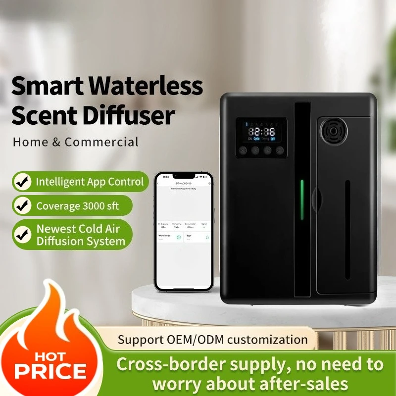 200ml New Model Bluetooth 300CBM Fragrance Scent Air Machine App Control Essential Oil Aroma Diffuser for Hotel Business KTV