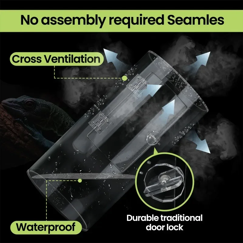 Insect Spider Lizard Feeding Scorpion Cage Arboreal Acrylic Breeding Reptile Box Terrarium Transparent Habitat