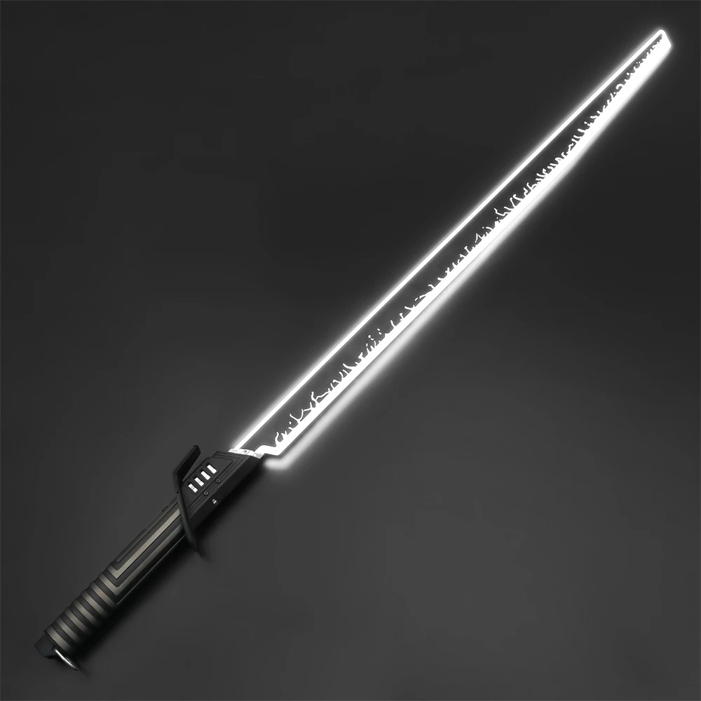 

TXQSABER Darksaber Lightsaber Neo Pixel Proffie Smooth Swing Metal Handle LED Strip Blade Mandalorian Blaster Toys Laser Sword