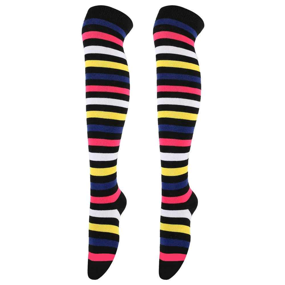 

Sock Leisure Ankle Crew Fuzzy Colorful Stockings High thigh-high Socks Women Stockings Party Anime Striped Socks B2W122