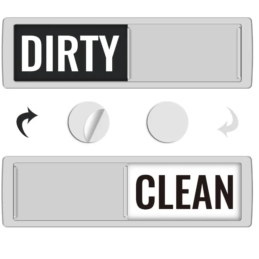 Dishwasher Magnetic Stickers with Scratch Resistant and Dirt Resistant Signs, Suitable for Dishwashers