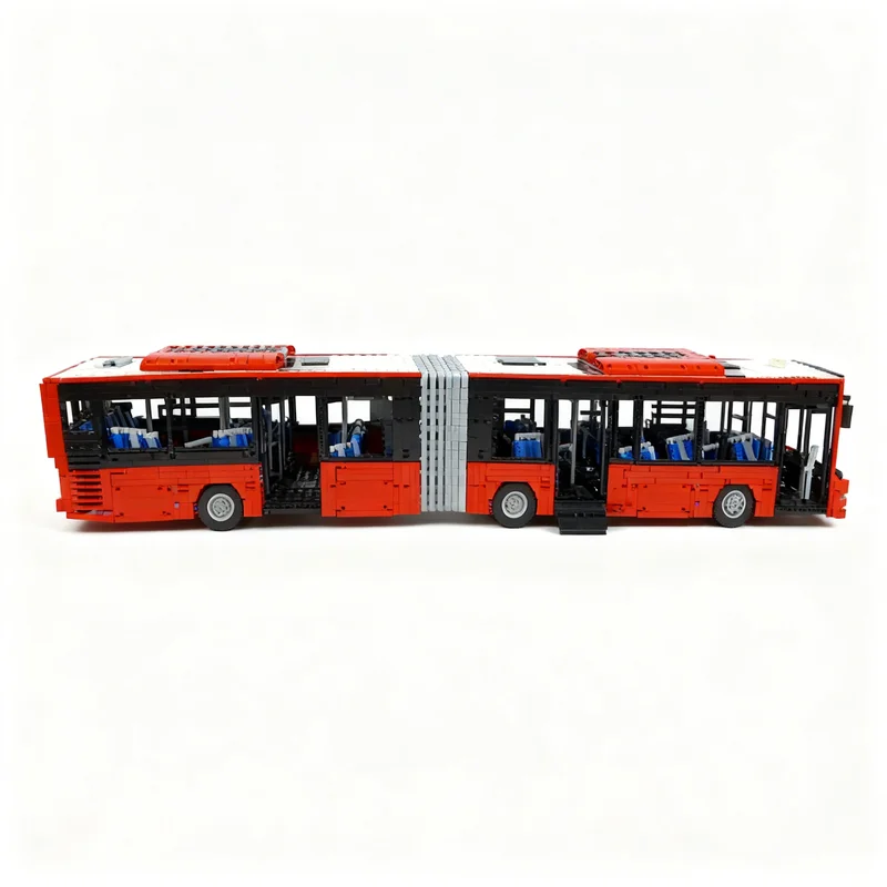 9783pcs MOC Technical MAN Lion's City G Articulated Low Floor Bus Model Building Blocks Christmas Gift Creative Display Idea