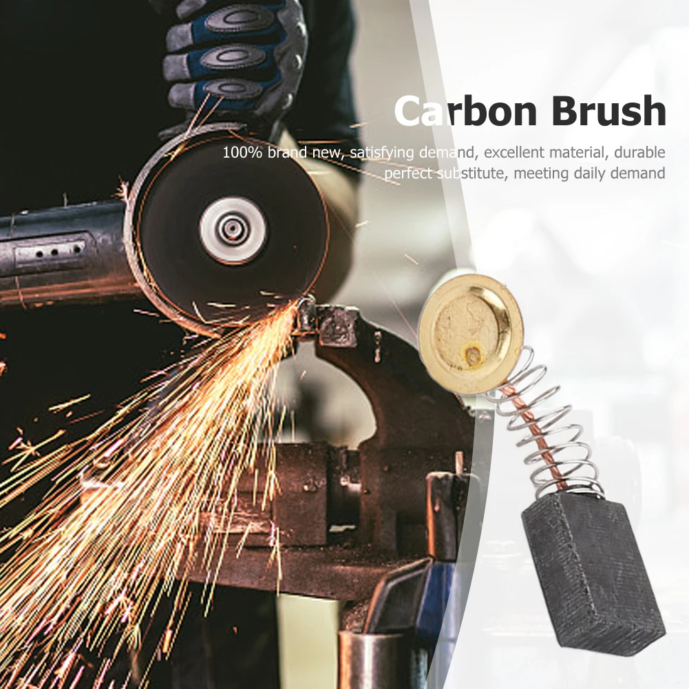 فرش الجرافيت لاستبدال قطع وتلميع آلة ، فرشاة الكربون ، مطرقة كهربائية ، زاوية طاحونة ، أدوات الآلات ، 10 قطعة #3