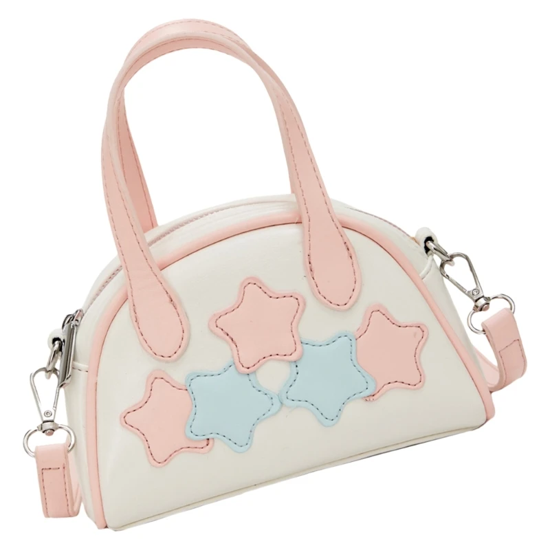 Bolso hombro a para mujer, bandolera con estrella puntas, bolso piel sintética, bolso bolos, bolso