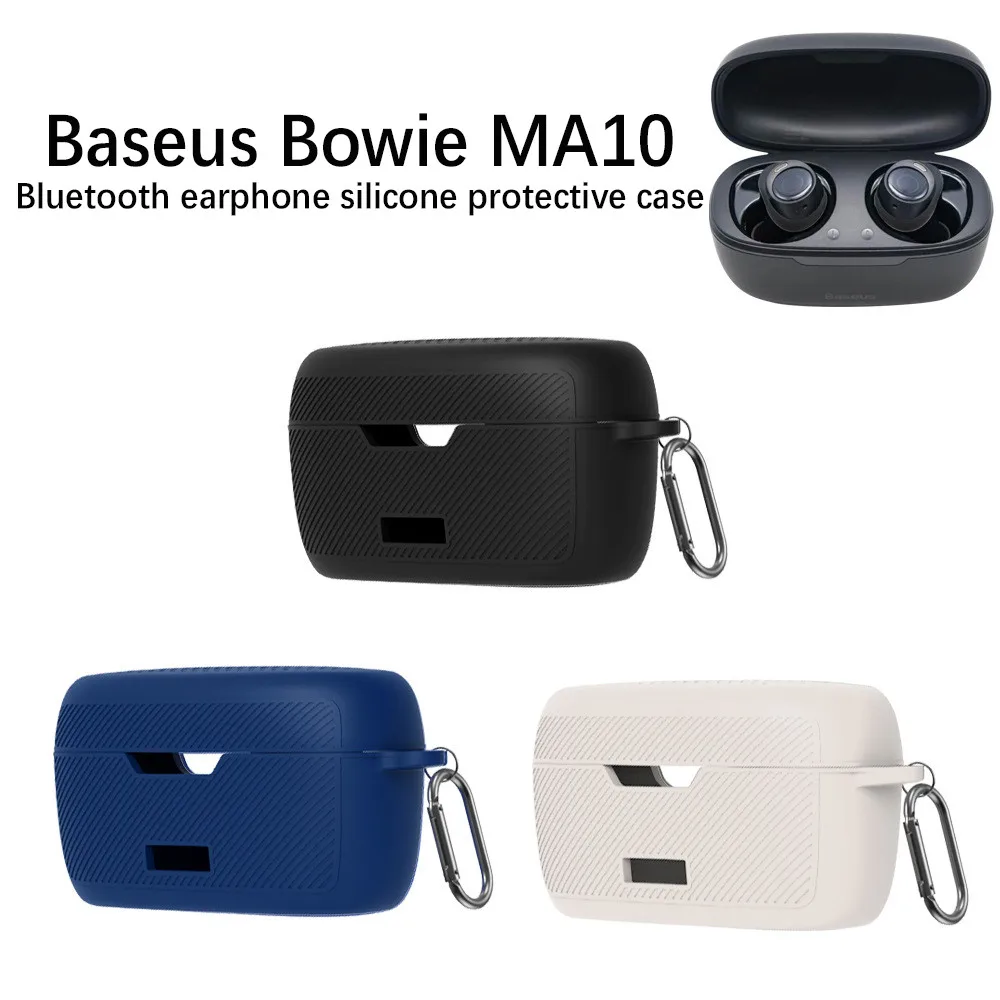 

Чехол для Baseus Bowie MA10 Мягкий защитный силиконовый чехол с карабином, водонепроницаемый и противоударный