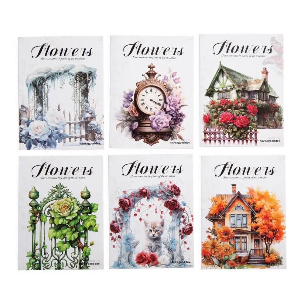 Four Seasons Stickers 30pcs Flower Stickers for Teens Girls Diy Laptop Phone Skateboard