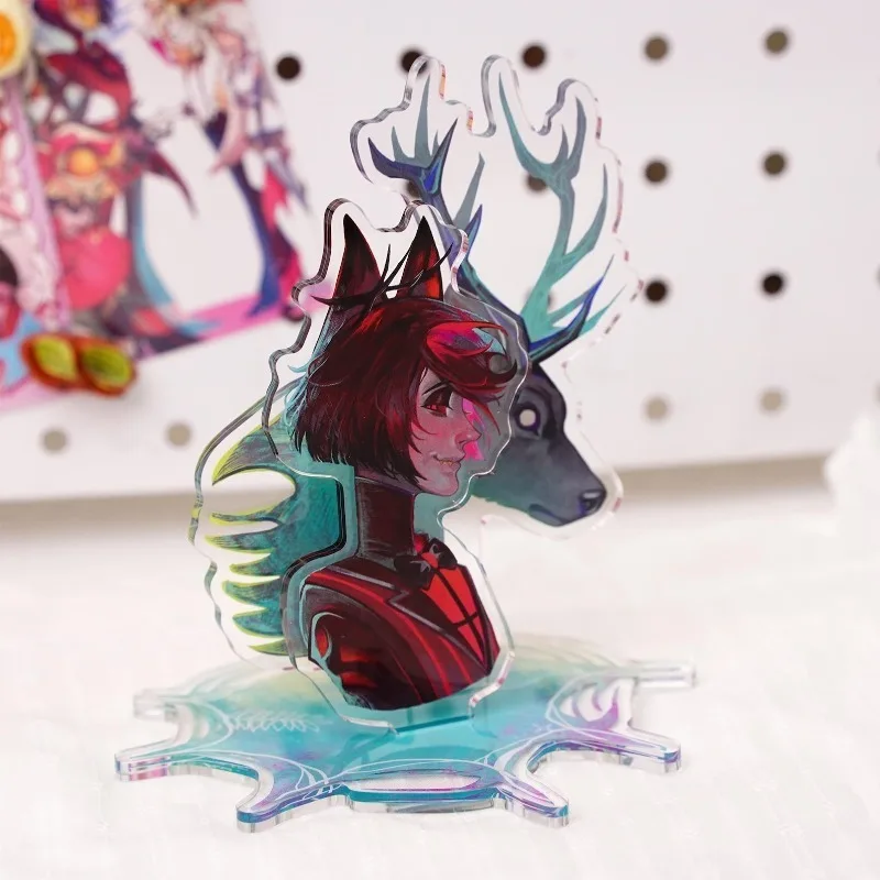 Hazbin Hotel Alastor Double insert standee Fan Made Great Gift Handmade Cartoon Anime Pendant Toy Gift for Daily Use and Friends