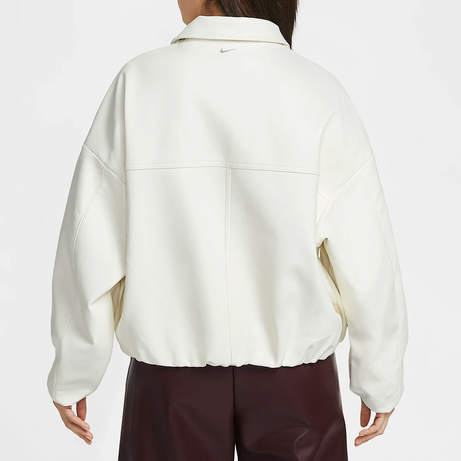 Nike genuine comfortable spring style women's flip collar durable loose jacket IQ8170-133