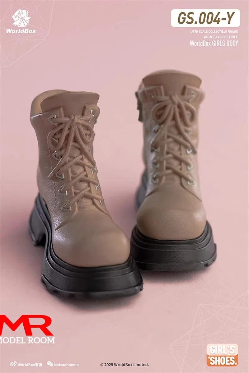 Worldbox GS004 GS001 1/6 Scale Female Thick-soled Solid Boots Knee High Socks Model Fit 12'' Soldier Action Figure Body Dollls