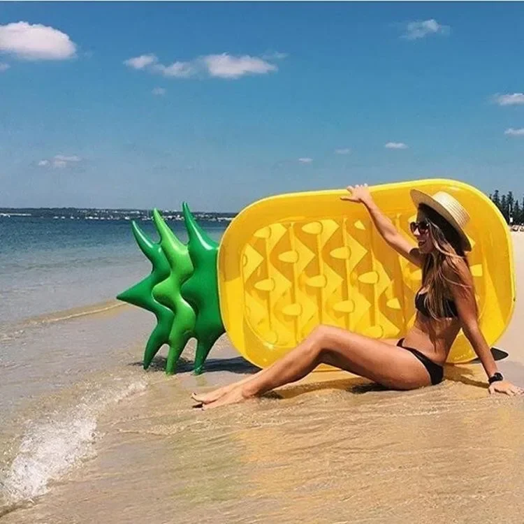 Large Water Inflatable Pineapple Pool Float for Party Fun Swimming Pool Beach Summer Toy