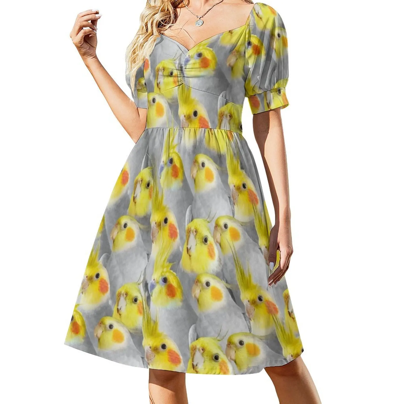 فستان كوكاتيل بنمط حشد على الطراز الكوري للنساء فستان كاجوال أنيق للحفلات أو الارتداء اليومي قمصان بيرب كوكاتيل #2