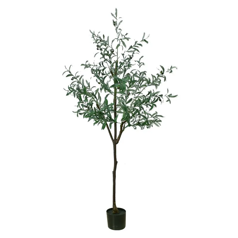 

Artificial olive tree potted plant home living room indoor large shopping mall decoration artificial plant