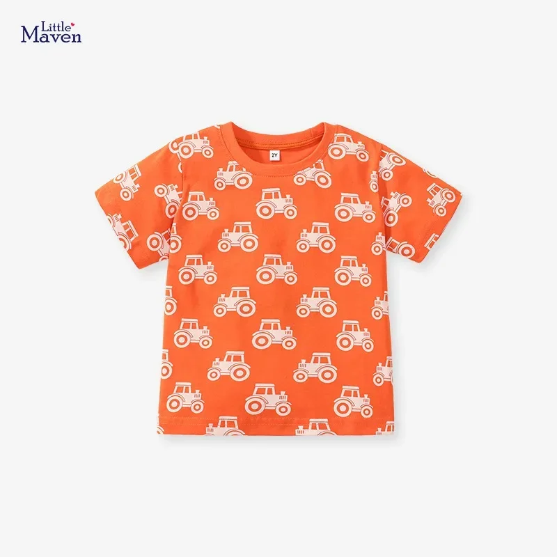 Summer children's T-shirt cotton girls short-sleeved top cartoon car boys bottoming shirt girls clothes  kids clothes