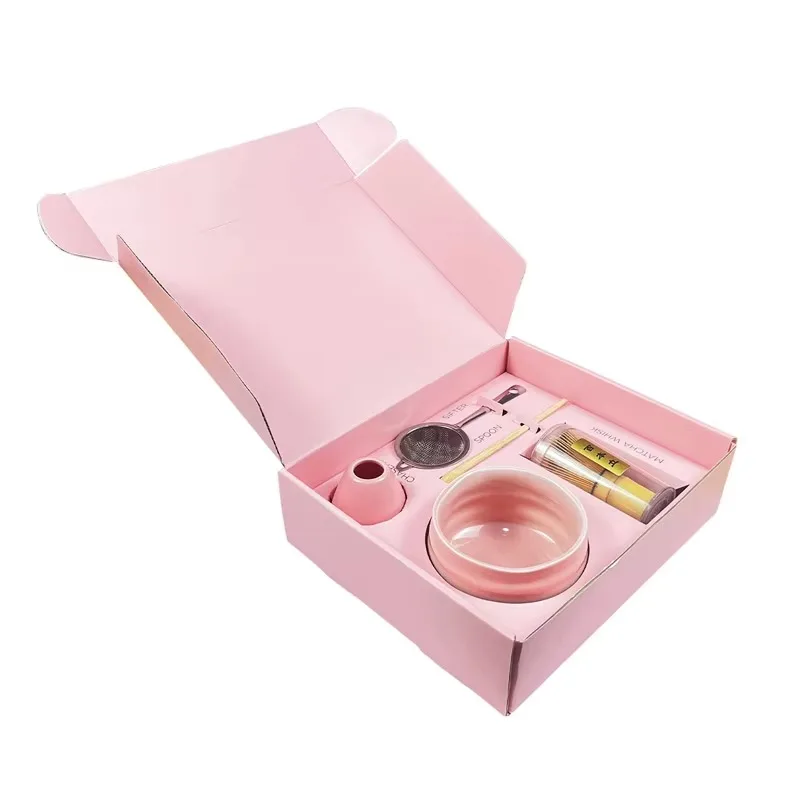 Etiquette Chawan Bowl Matcha Egg Beater Set Pink Matcha Kit