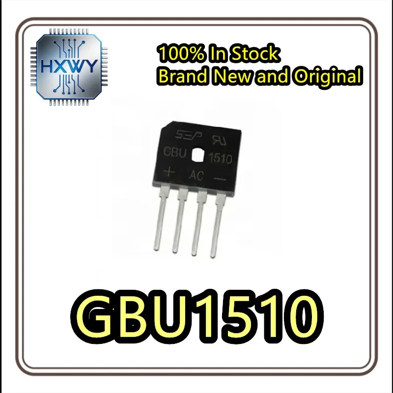 (3/10 pcs) GBU1510  DIP4 package  100% brand-new IC chip  Integrated circuit  Fast dispatch  Genuine product
