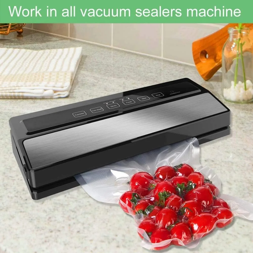 Multi-Size Vacuum Sealer Bags & Rolls Combo Pack - 250 Bags & 6 Rolls