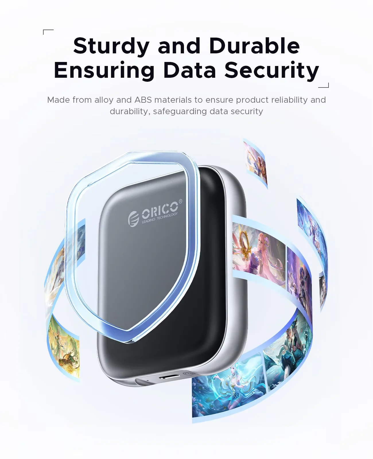 ORICO 8TB 익스트림 SSD 최대 460MB/S 1000MB/S 게임 콘텐츠 제작용 외장형 휴대용 솔리드 스테이트 드라이브 A5MAX A10MAX SSD