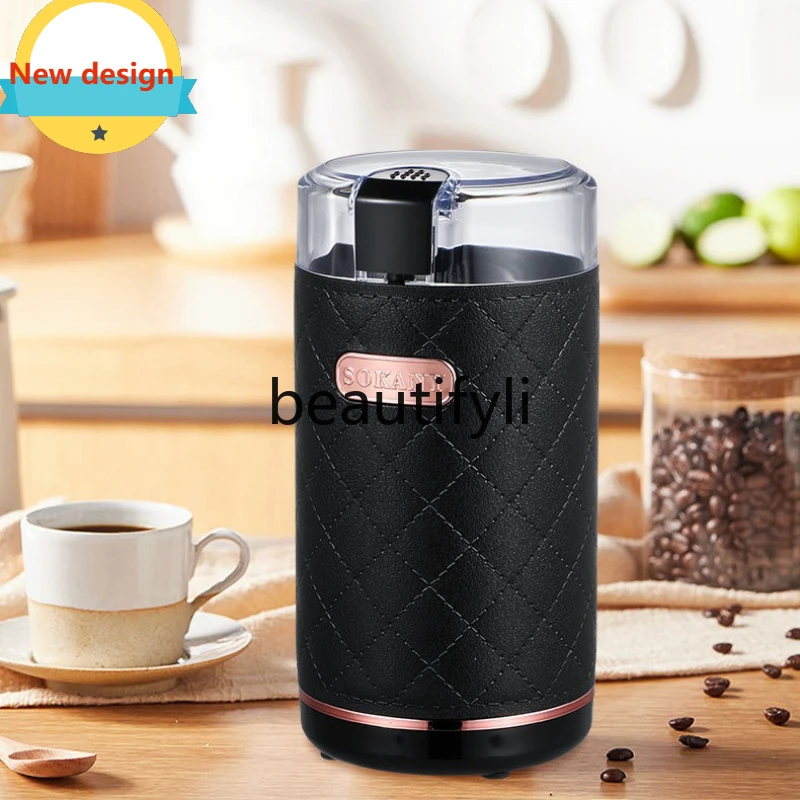

A139 Electric Coffee Grinder, Washable, Stirring Coffee Grinder, Black and White Mixed Color