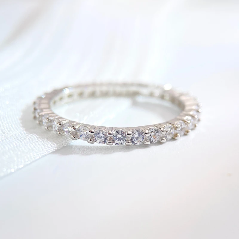 Women's 925 Sterling Silver Multi Color Zircon Stackable Ring, Gift