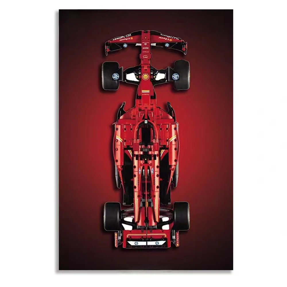 NEW Display Wallboard for Lego 42207 Ferrari SF-24 F1,Adult Collectibles for Lego Car Wall Mount Building Blocks