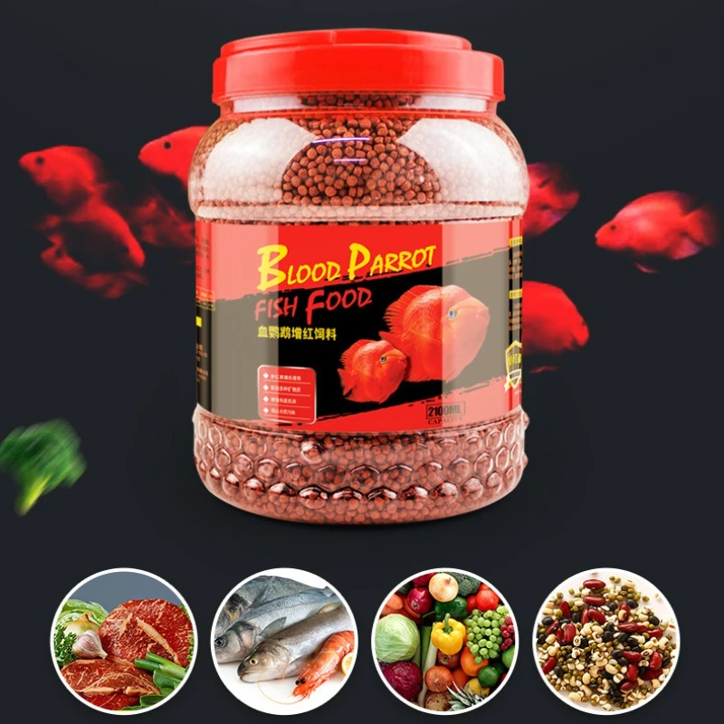 

GEN CLIMB Blood Parrot Cichlid Floating Pellets - Universal Size Food for Tropical Fish, Goldfish & Koi (Wholesale Bulk)