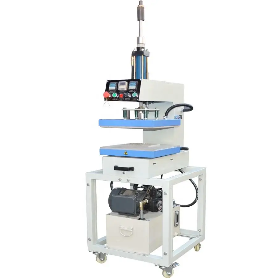 3D Concave Convex Heat Press Embossing Machine Hydraulic Logo Printing for Fabric Leather T-Shirts Semi-Automatic Condition New
