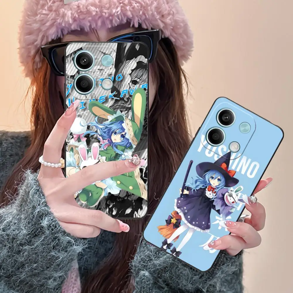 تاريخ لايف يوشينو قضية الهاتف المحمول ل POCO M7 M6 M5 M4 M3 X7 X6 X5 X4 X3 Pro GT 5G غطاء الطباعة الملونة غطاء جميل