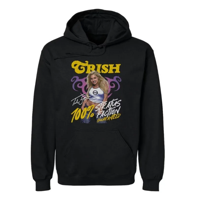 

Толстовка Trish Stratus в винтажном стиле, унисекс, для мужчин и женщин, в стиле хип-хоп, спортивная, пуловер, свитшот