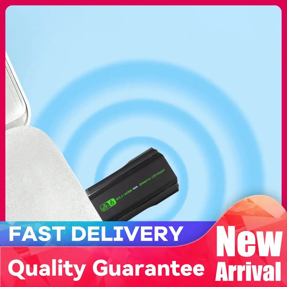 

USB-адаптер Wi-Fi 6, совместимый с Bluetooth 5.3, 2-в-1, 900 Мбит/с, двухдиапазонный 2,4/5,8 ГГц, с двумя антеннами 3dBi для ПК/ноутбука/настольного компьютера