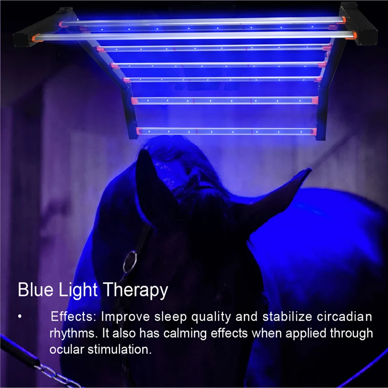 Aluminum Equine LED Light Horse Equipment Lamp Control 700W 800W 450nm 660nm 850nm COB IP65