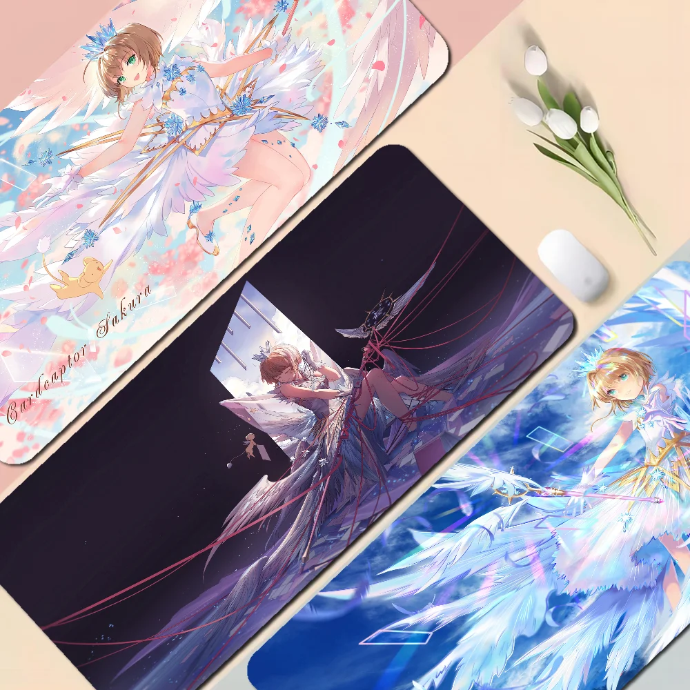 Kinomoto Cardcaptor Sakura 90x40cm Big Office Student Gaming Thickened Large Writing Pad Non-slip Cushion Mouse Pad