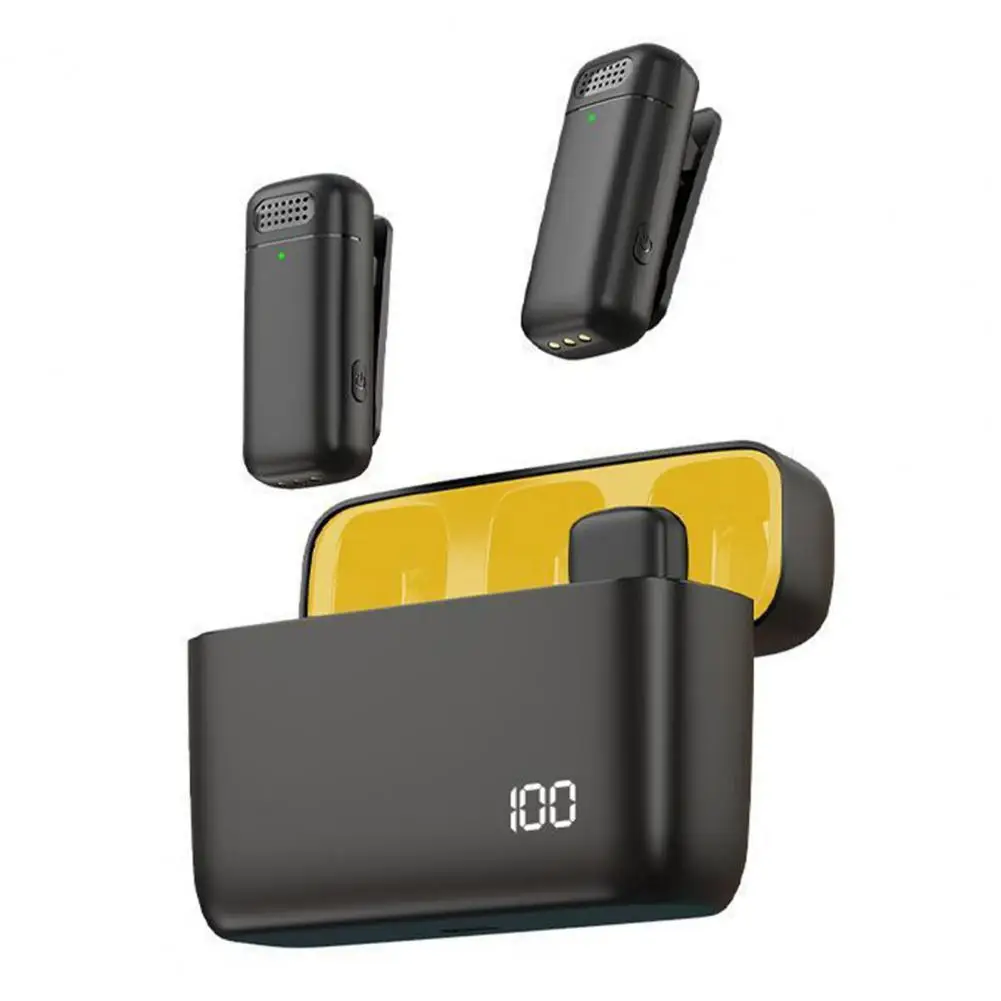 Ansteck mikrofon Funk mikrofon Wiederauf lad bares Laval ier mikrofon mit drahtloser Verbindung mit geringer Latenz für Plug-and-Play