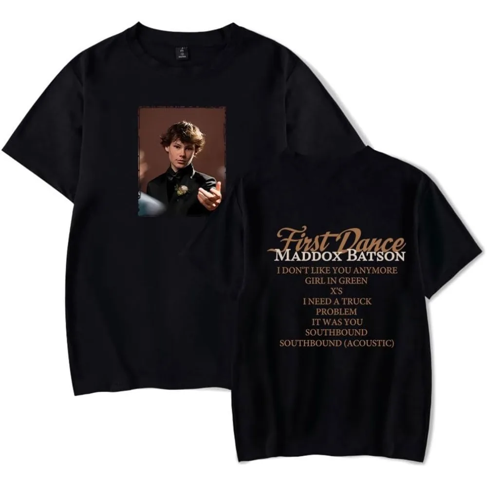 

Maddox Batson First Dance Short Sleeve Merch Tee Women Men Crewneck Fashion T-shirt Unisex Tops