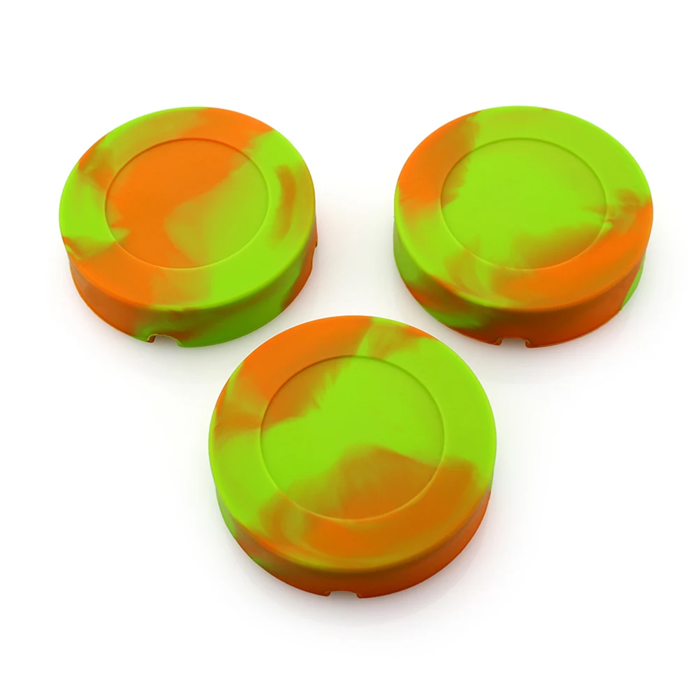 

3pcs Silicone Ashtray Eco friendly Camouflage Round Non toxic Outdoor Unbreakable Heat Resistant Easy Clean Safe Healthy