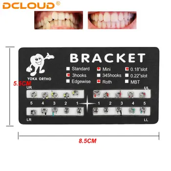 200 ks/10 balení zubních kovových závorek, ortodontických závorek, rovnátka, monoblok, mini Roth/MBT 022/018 3/345H, stomatologické ortopedické materiály 8 nejlepší prodej zubní rovnátka - №7