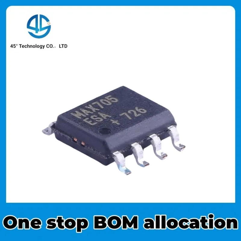 10PCS Original genuine MAX705ESA+T SOIC-8 low-cost microprocessor monitoring circuit chip NEW IC Chip