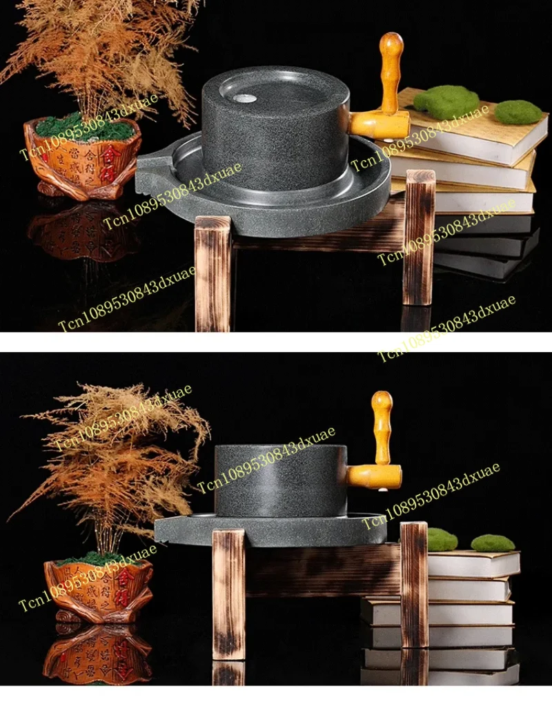 الجرانيت دليل طحن الحجر مطحنة طاحونة إطار دقيق المنزل مطحنة فول الصويا مقهى آلة حجر الراحة #6