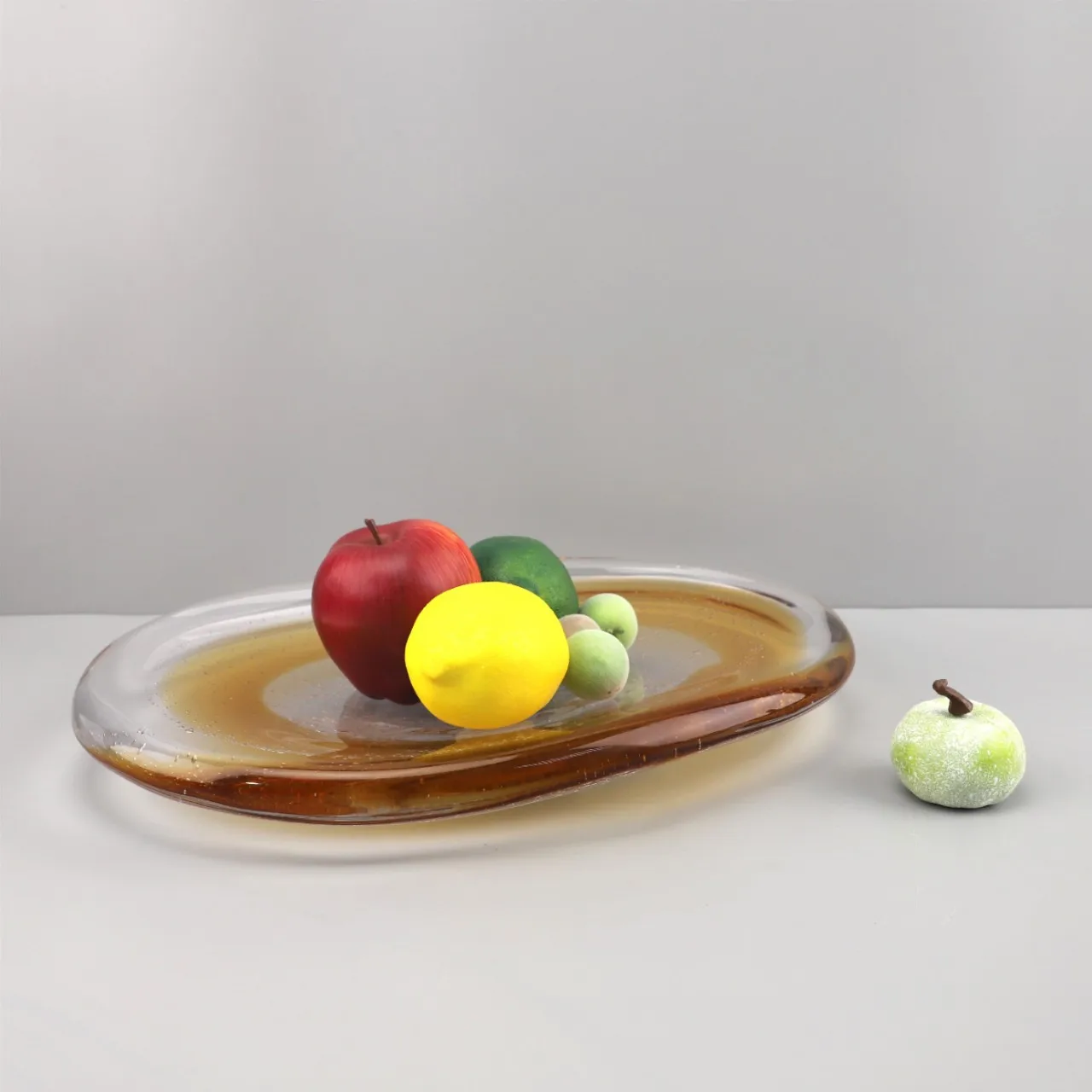 Modern minimalist bubble glass fruit tray tray desktop ornament living room restaurant hotel sales office home decoration
