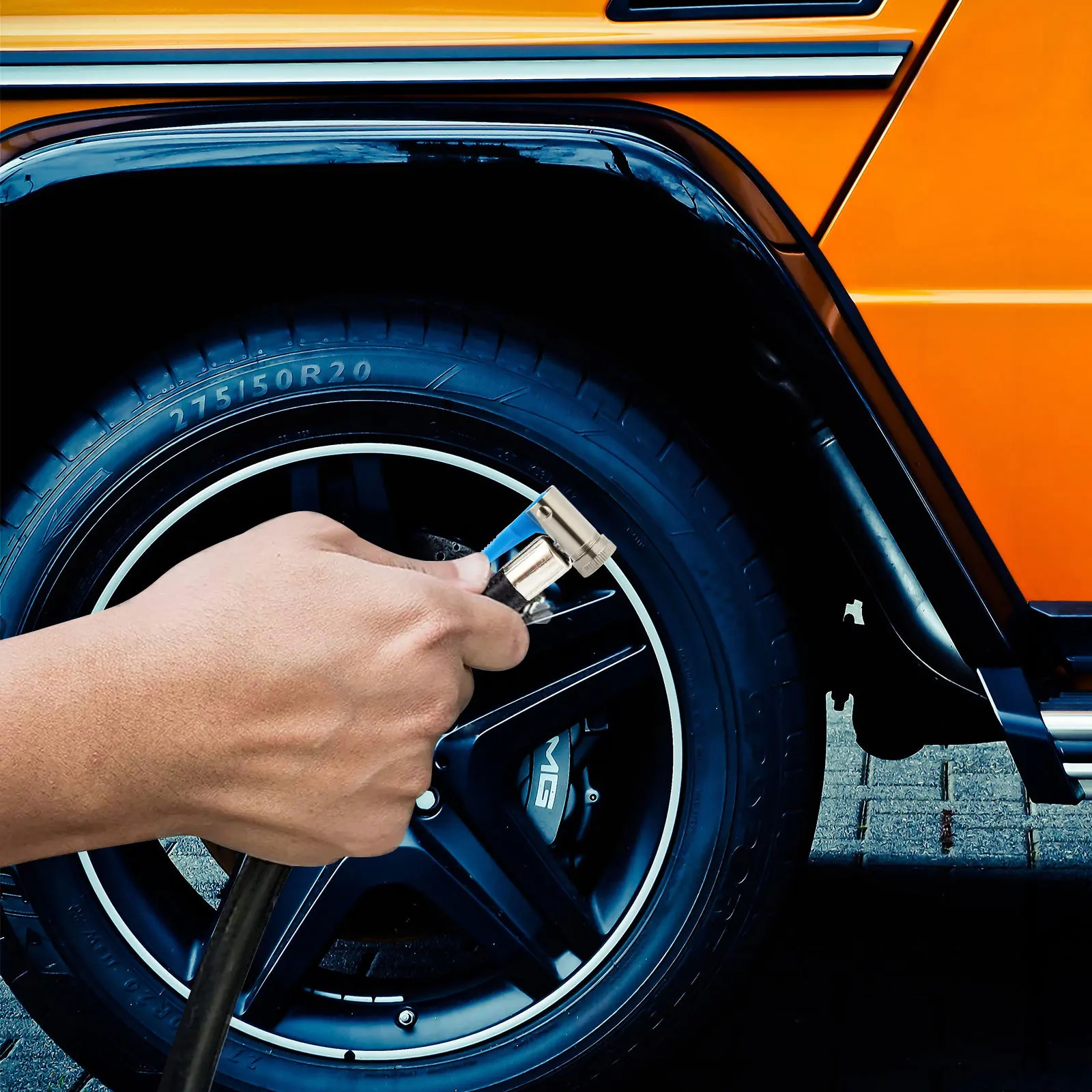 

2Pcs 8Mm Tire Air Chuck Fast Inflator Connector for Car Motorcycle Electric Vehicle Air Hose Clamp Replacement Rat Tail Valve