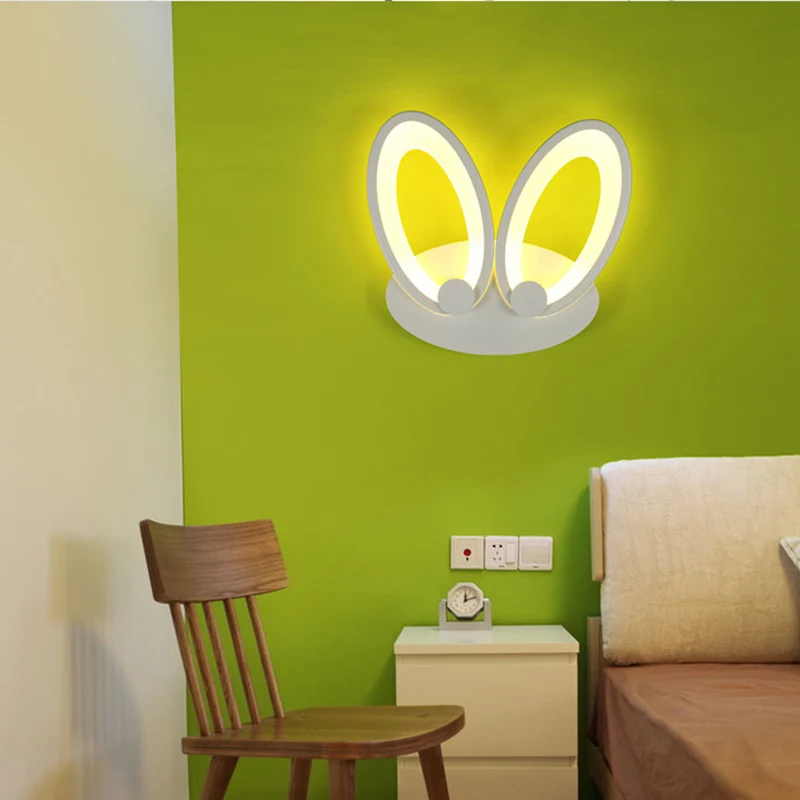 Acryl-Fackel, weiße Lampe, Wand-LED-Metallleuchter mit hellem LED-Streifen für Nachttisch-TV-Hintergrund, Treppe