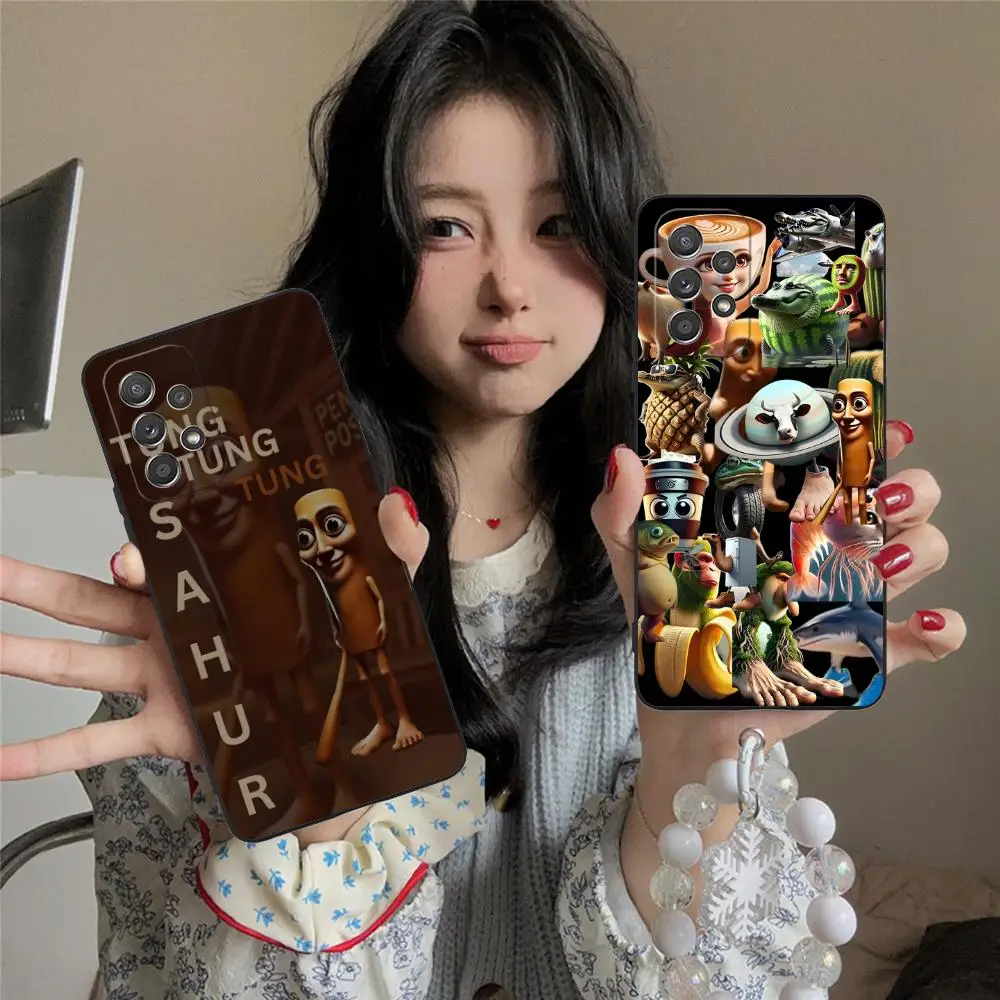 

Итальянский чехол для телефона Brainrot Animals для Samsung Galaxy M55 F55 54 42 35 34 33 32 23 22 15 14 13 12 11 04 5G Black Luxury Pretty