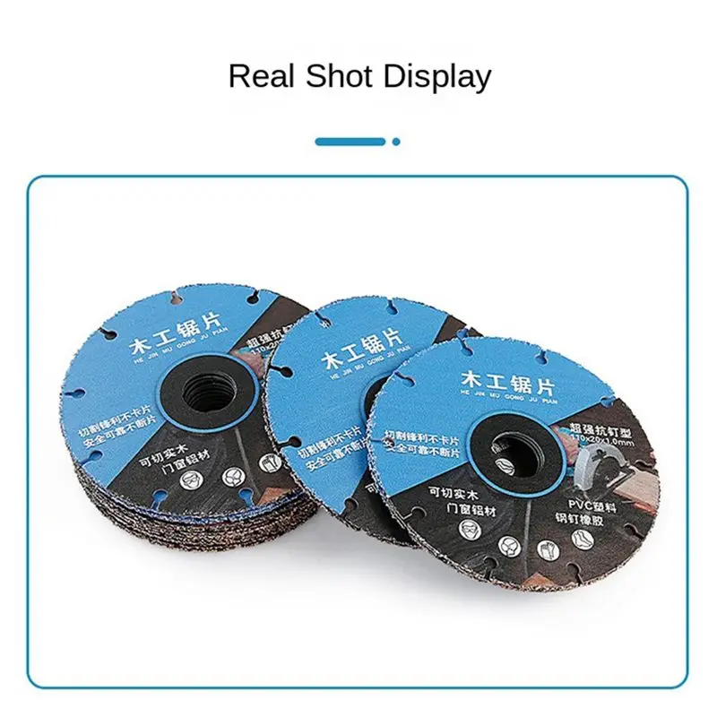 A04G-New Alloy Woodworking Saw Blade For Wood Board Aluminum PVC Plastic Rubber Cutting Tools For Angle Grinder
