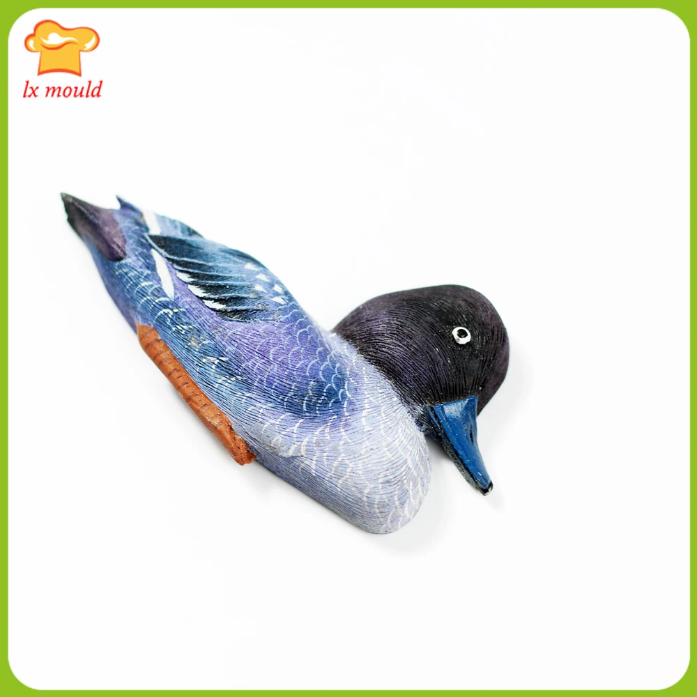 Mandarin Duck Silicone Fondant Cake Topper Mold Love Bird Sugarcraft  Mould Chocolate Candy Baking