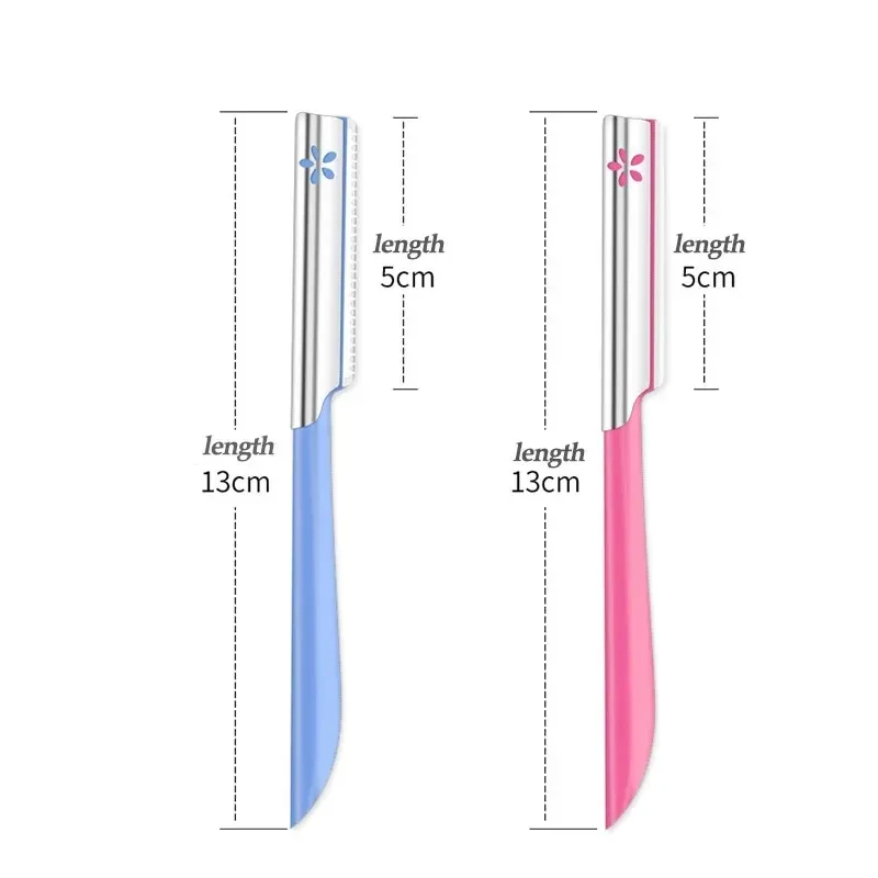 5 個の眉毛脱毛器セット女性用メイクアップ美容眉毛脱毛スタイリングツール鋼刃顔の眉毛カミソリトリマー