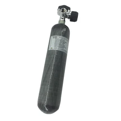 ACECARE-cilindro de fibra de carbono para buceo, tanque de aire de 4500PSI 300Bar 30MPA 2L, botella de buceo M18 * 1,5, válvula de manómetro