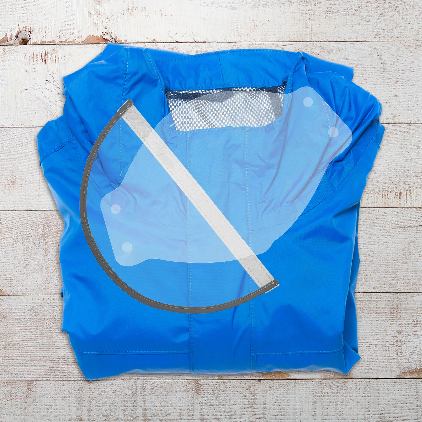 1 Juego de Gorras de Plástico Reutilizables con Visera para Poncho de Lluvia, Protector Transparente para Montar a Caballo, Accesorio de Protección contra la Lluvia